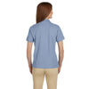 Devon & Jones Women's Slate Blue Pima Pique Short-Sleeve Polo