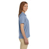 Devon & Jones Women's Slate Blue Pima Pique Short-Sleeve Polo