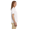 Devon & Jones Women's White Pima Pique Short-Sleeve Polo