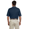Devon & Jones Men's Navy/White Pima Pique Short-Sleeve Tipped Polo