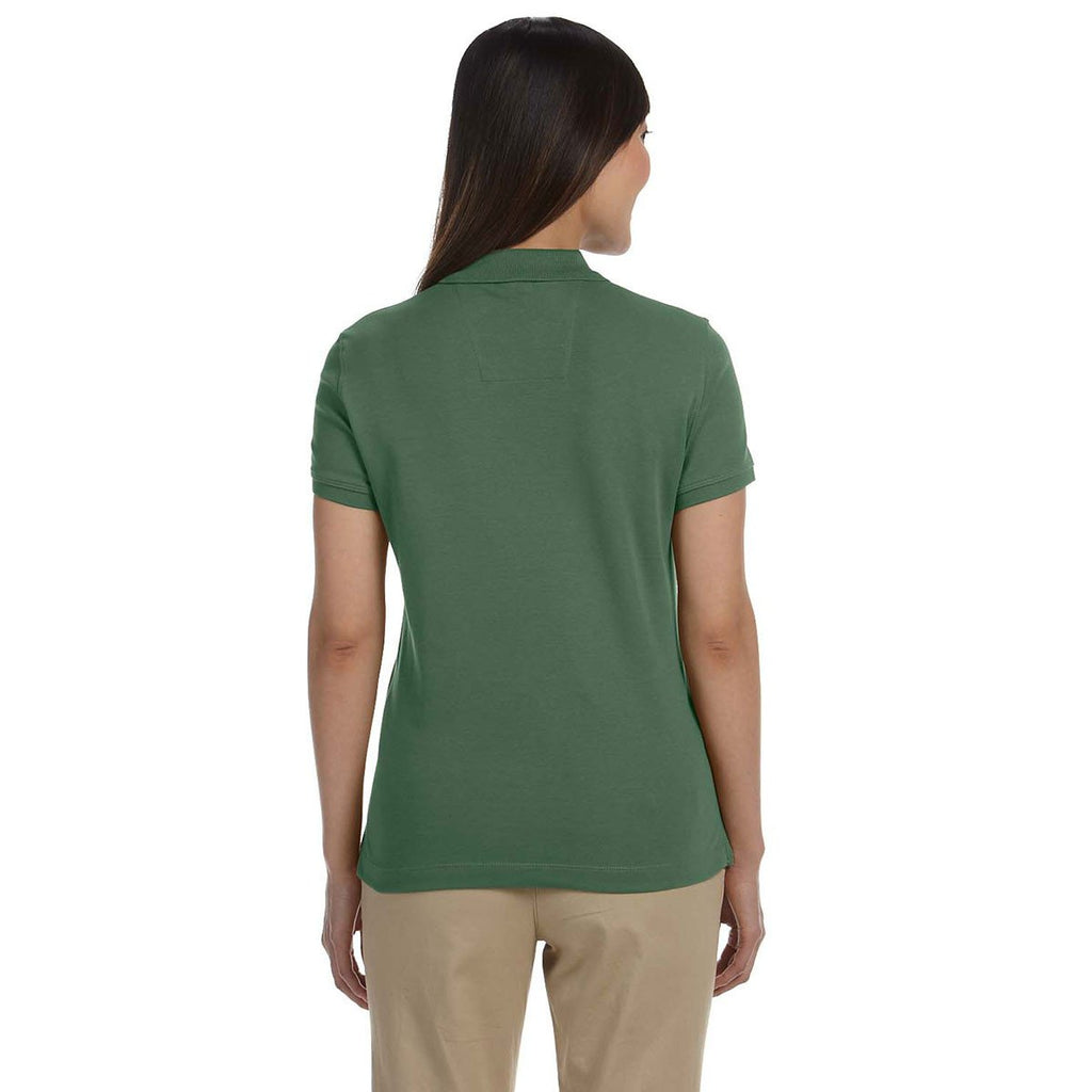 Devon & Jones Women's Dill Solid Perfect Pima Interlock Polo