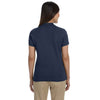 Devon & Jones Women's Navy Solid Perfect Pima Interlock Polo