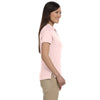 Devon & Jones Women's Pink Solid Perfect Pima Interlock Polo