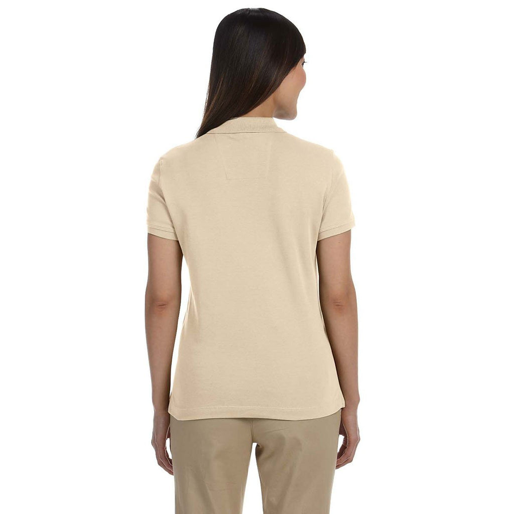 Devon & Jones Women's Stone Solid Perfect Pima Interlock Polo