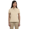 Devon & Jones Women's Stone Solid Perfect Pima Interlock Polo