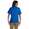 Devon & Jones Women's French Blue/Navy Tipped Perfect Pima Interlock Polo