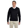 Devon & Jones Men's Black V-Neck Sweater
