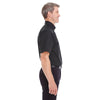 Devon & Jones Men's Black Crown Collection Solid Broadcloth Short-Sleeve Shirt