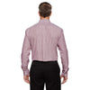 Devon & Jones Men's Burgundy Crown Collection Banker Stripe