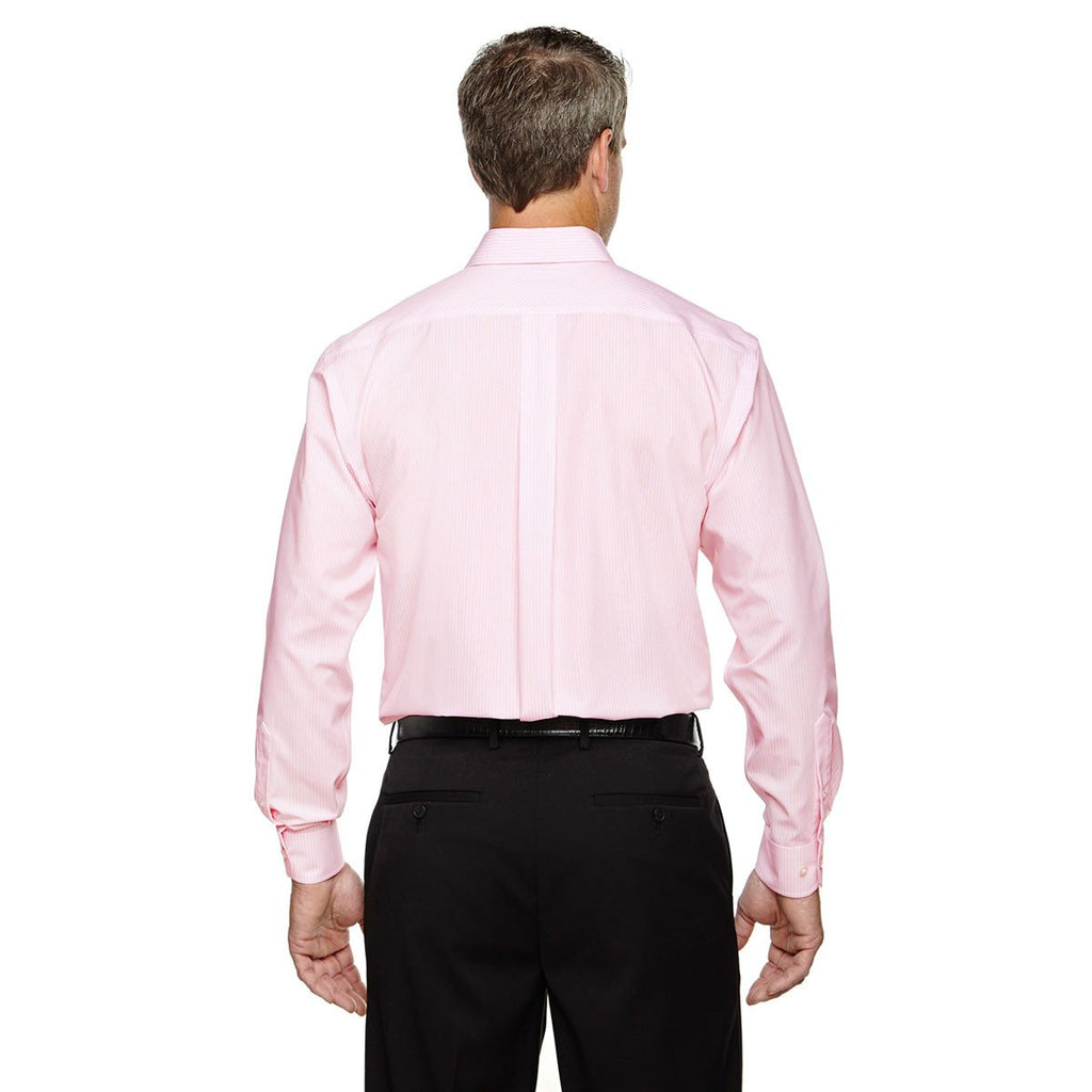 Devon & Jones Men's Pink Crown Collection Banker Stripe