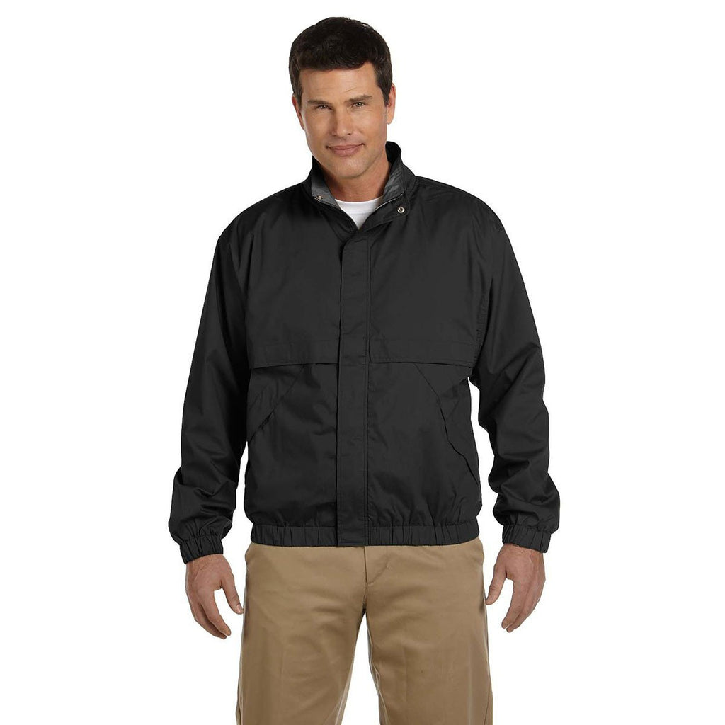 Devon & Jones Men's Black/Black Clubhouse Jacket