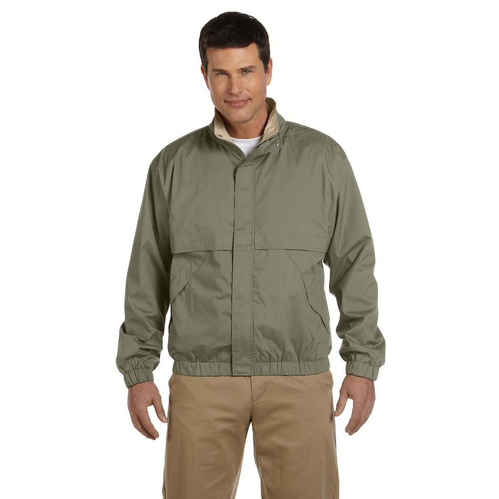 Devon & Jones Men's Olive/Khaki Clubhouse Jacket