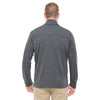 Devon & Jones Men's Dark Grey Heather Fairfield Herringbone Full-Zip Jacket