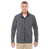 Devon & Jones Men's Dark Grey Heather Fairfield Herringbone Full-Zip Jacket