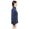 Devon & Jones Women's Navy Heather Fairfield Herringbone Full-Zip Jacket