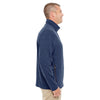 Devon & Jones Men's Navy Heather Fairfield Herringbone Full-Zip Jacket