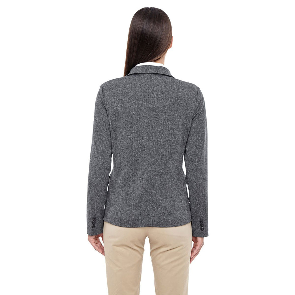 Devon & Jones Women's Dark Grey Heather Fairfield Herringbone Soft Blazer
