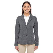 Devon & Jones Women's Dark Grey Heather Fairfield Herringbone Soft Blazer