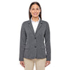Devon & Jones Women's Dark Grey Heather Fairfield Herringbone Soft Blazer