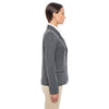 Devon & Jones Women's Dark Grey Heather Fairfield Herringbone Soft Blazer