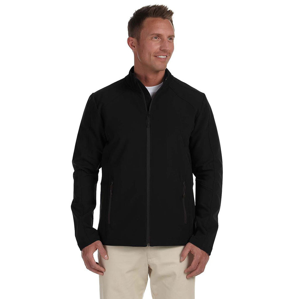 Devon & Jones Men's Black Doubleweave Tech-Shell Duplex Jacket