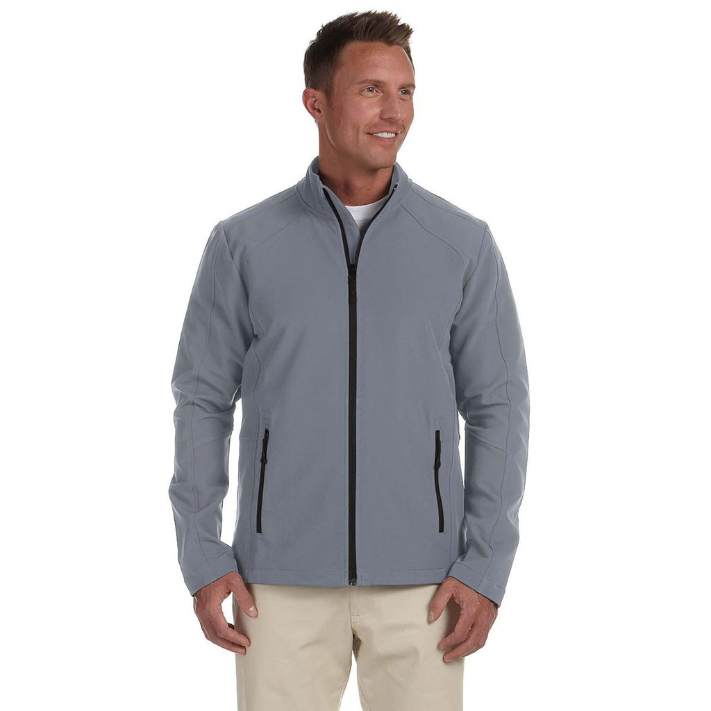 Devon & Jones Men's Graphite Doubleweave Tech-Shell Duplex Jacket