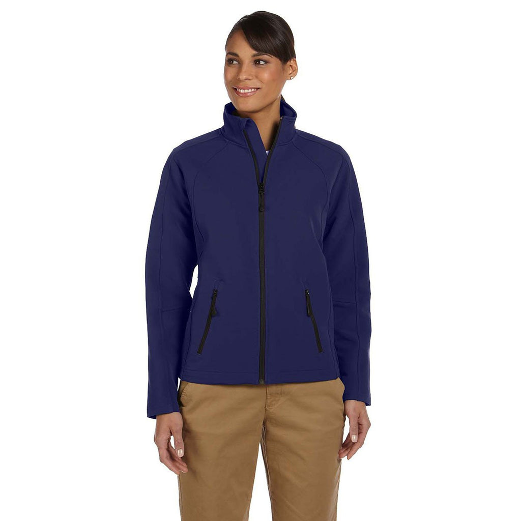 Devon & Jones Women's New Navy Doubleweave Tech-Shell Duplex Jacket