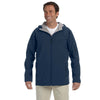 Devon & Jones Men's Navy Soft Shell Hooded Jacket