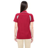 Devon & Jones Women's Red/Grey Heather Drytec 20 Performance Colorblock Polo