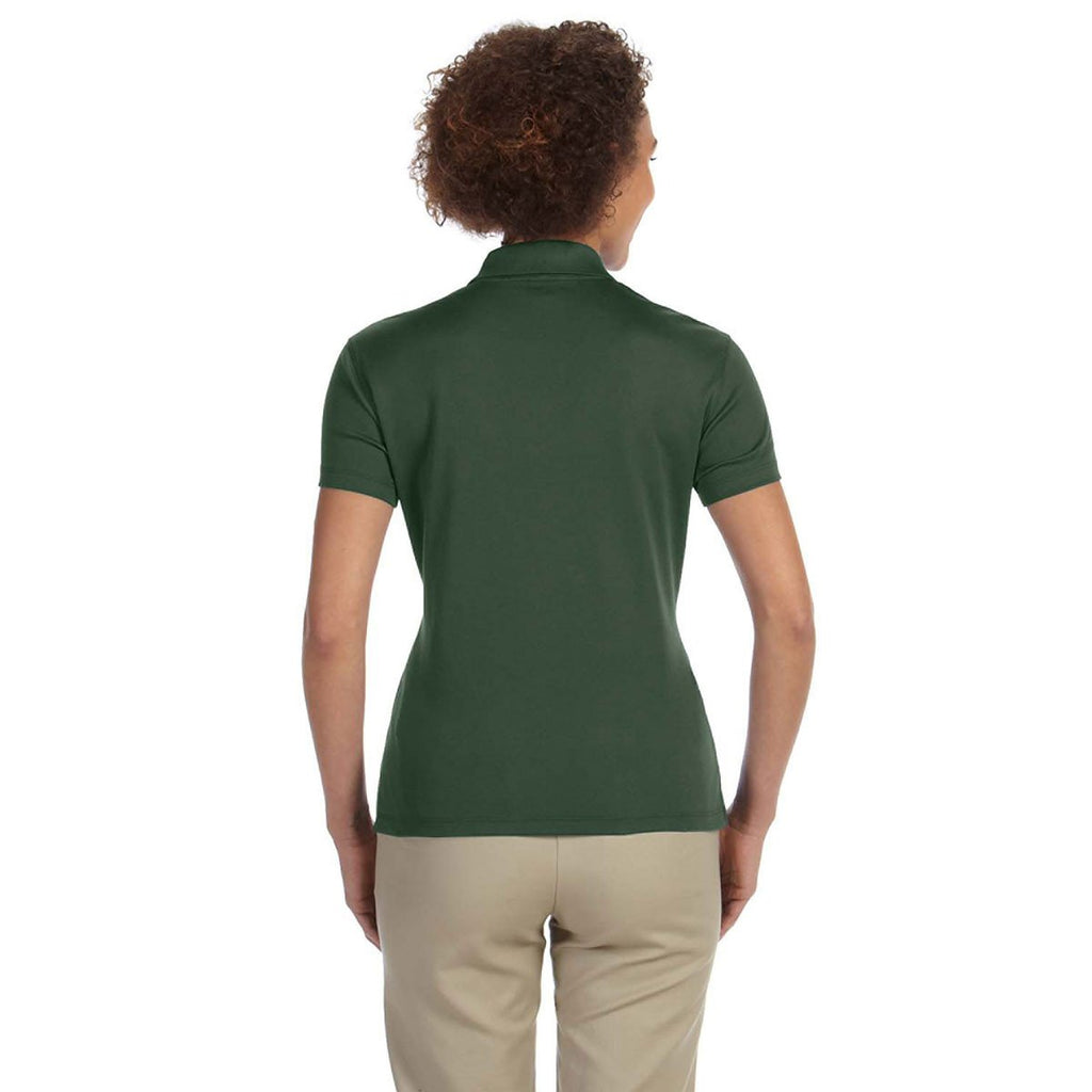 Devon & Jones Women's Forest Green Pima-Tech Jet Pique Polo