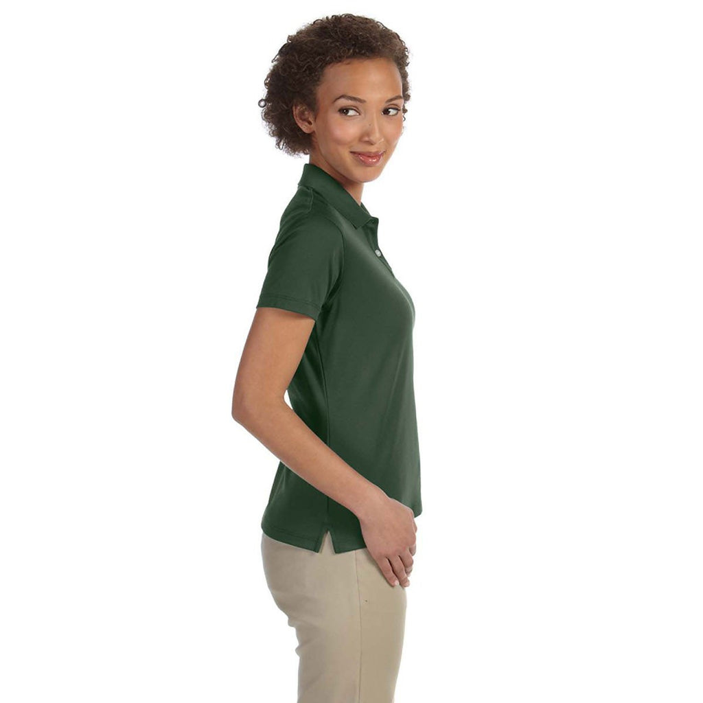 Devon & Jones Women's Forest Green Pima-Tech Jet Pique Polo