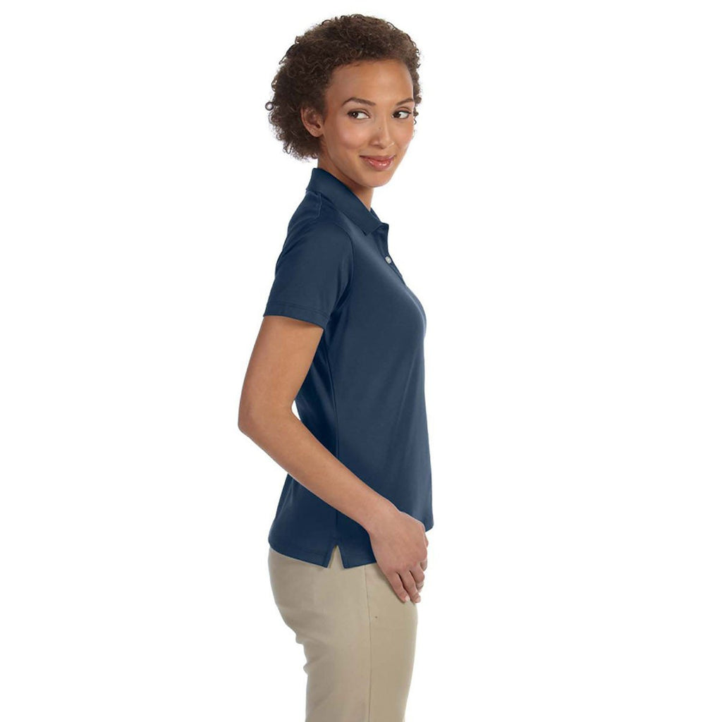 Devon & Jones Women's Navy Pima-Tech Jet Pique Polo