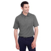 Devon & Jones Men's Graphite CrownLux Performance Plaited Polo with Pockets