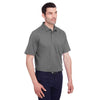 Devon & Jones Men's Graphite CrownLux Performance Plaited Polo with Pockets