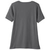 Devon & Jones Women's Graphite CrownLux Performance Plaited Rolled-Sleeve Top