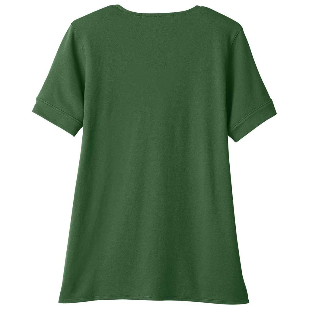 Devon & Jones Women's Forest CrownLux Performance Plaited Rolled-Sleeve Top