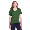 Devon & Jones Women's Forest CrownLux Performance Plaited Rolled-Sleeve Top