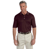 Devon & Jones Men's Burgundy Heather Pima-Tech Jet Pique Heather Polo
