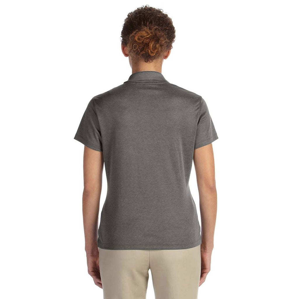 Devon & Jones Women's Dark Grey Heather Pima-Tech Jet Pique Heather Polo