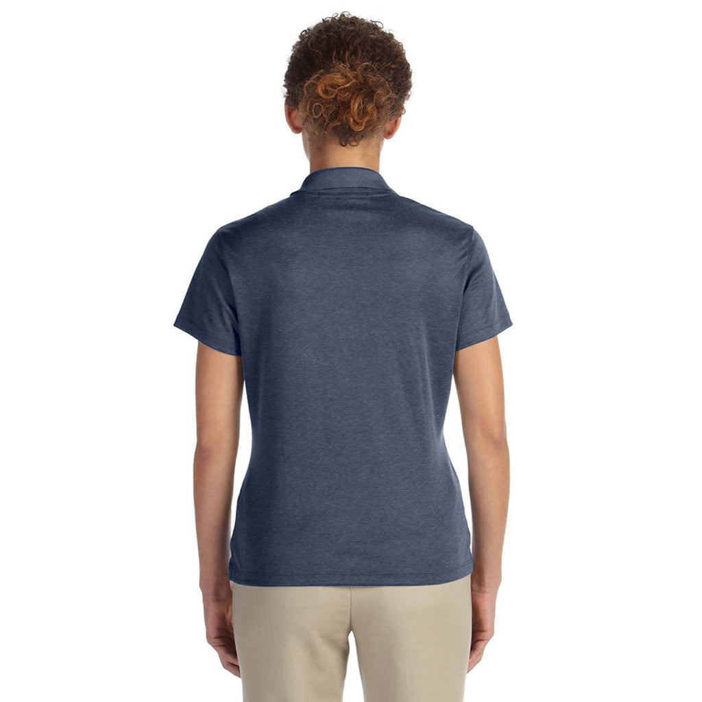Devon & Jones Women's Navy Heather Pima-Tech Jet Pique Heather Polo