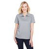 Devon & Jones Women's Grey Heather CrownLux Performance Address Melange Polo