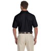 Devon & Jones Men's Black Dri-Fast Advantage Solid Mesh Polo
