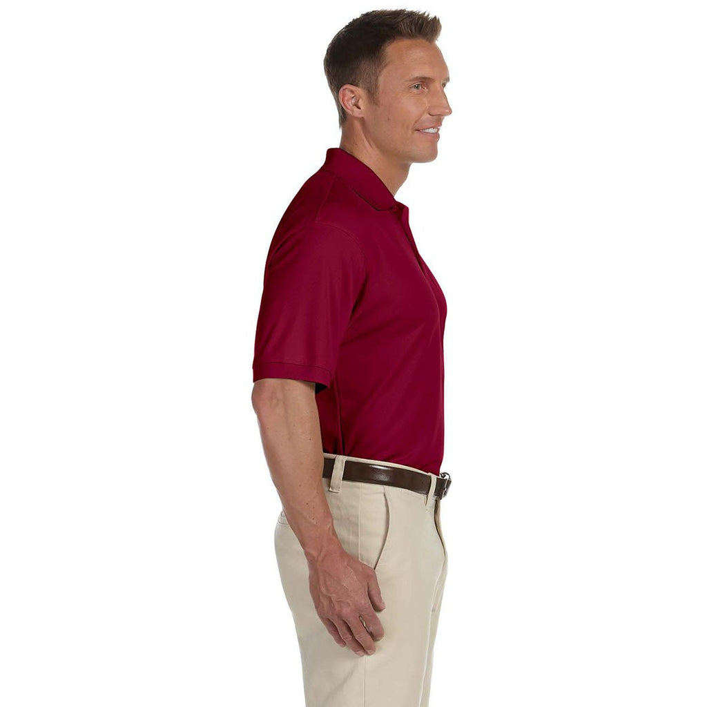 Devon & Jones Men's Crimson Dri-Fast Advantage Solid Mesh Polo