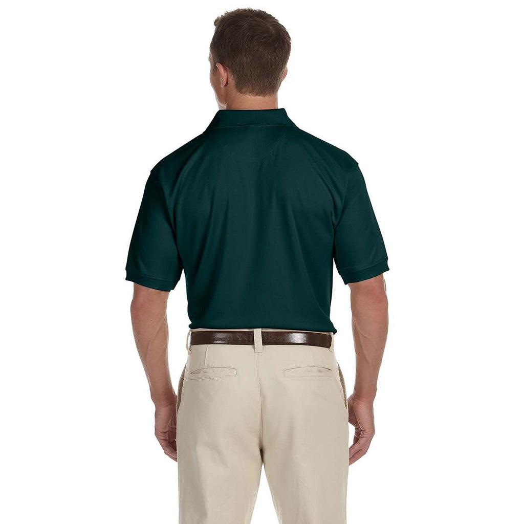 Devon & Jones Men's Dark Dill Dri-Fast Advantage Solid Mesh Polo
