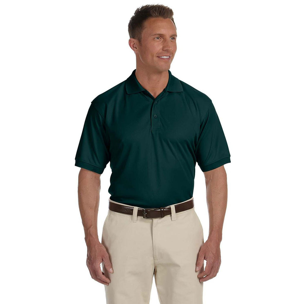 Devon & Jones Men's Dark Dill Dri-Fast Advantage Solid Mesh Polo