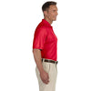 Devon & Jones Men's Red Dri-Fast Advantage Solid Mesh Polo