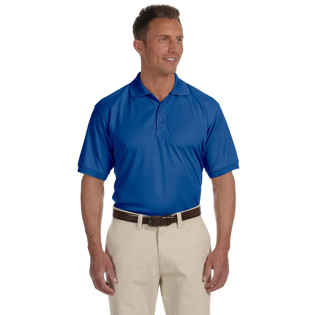 Devon & Jones Men's True Royal Dri-Fast Advantage Solid Mesh Polo