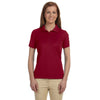 Devon & Jones Women's Crimson Dri-Fast Advantage Solid Mesh Polo