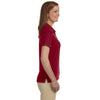 Devon & Jones Women's Crimson Dri-Fast Advantage Solid Mesh Polo