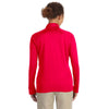 Devon & Jones Women's Red Stretch Tech-Shell Compass Quarter-Zip